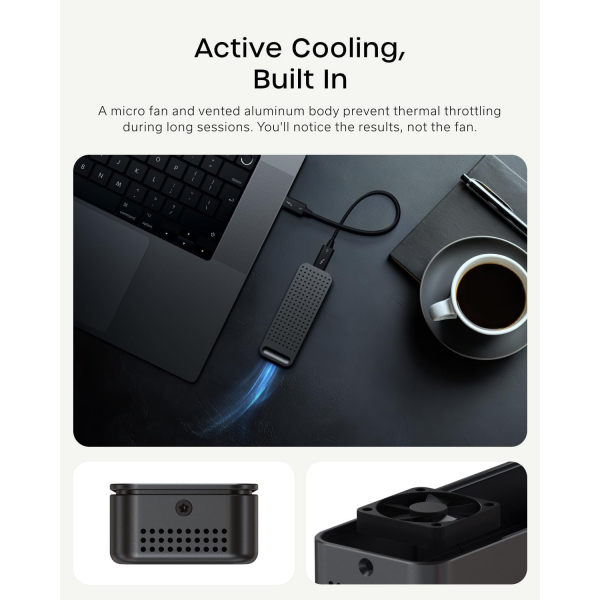 Satechi DotDisk 80Gbps SSD Kutusu-Space Black