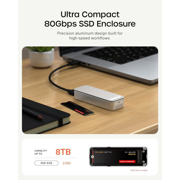Satechi DotDisk 80Gbps SSD Kutusu-Silver
