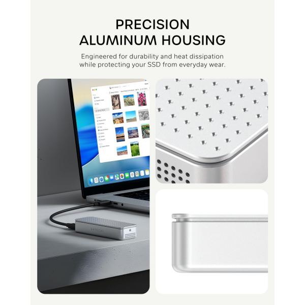 Satechi DotDisk 80Gbps SSD Kutusu-Silver