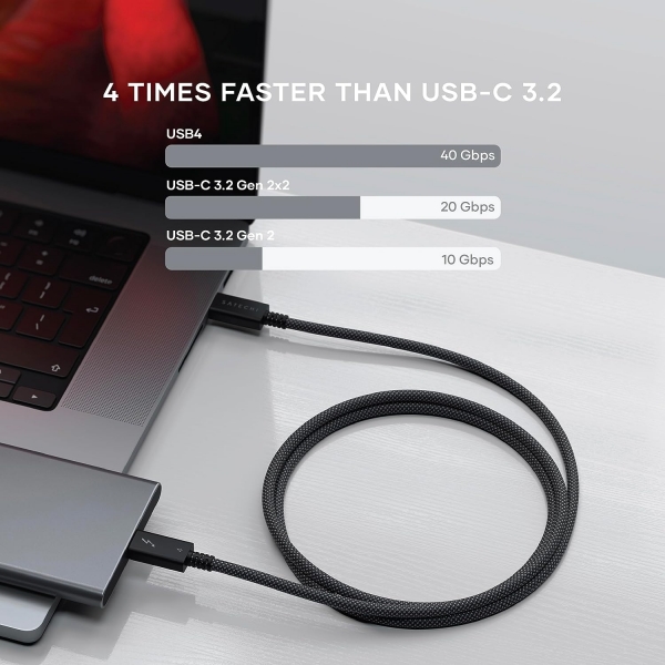 Satechi USB-C Thunderbolt 4 Kablosu (1M)