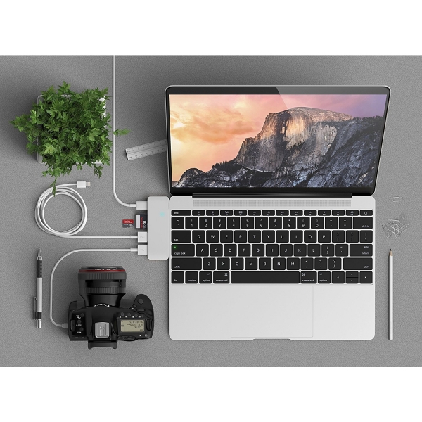 Satechi MacBook 12 in Type-C USB 3.0 Combo Hub Adaptr (Gm)