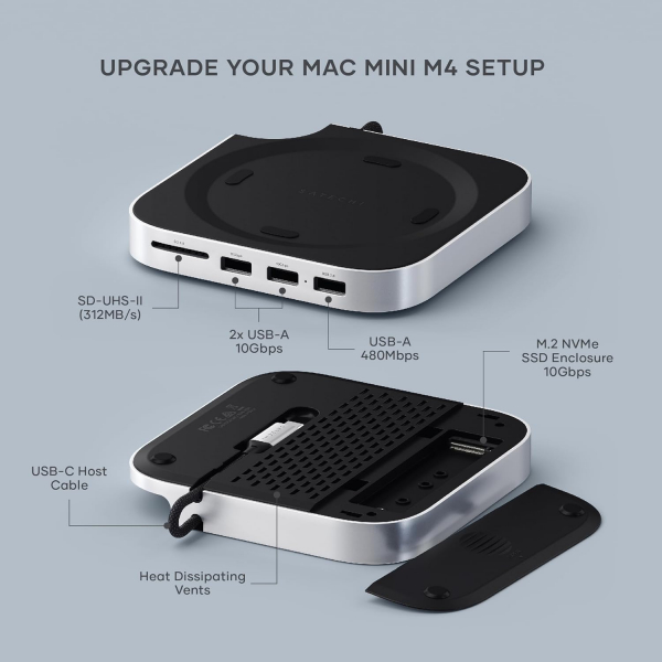 Satechi Mac Mini M4 Stand SSD Hub