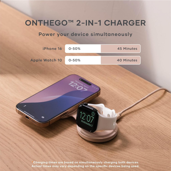Satechi OntheGo 2si 1 Arada Kablosuz arj Cihaz-Rose