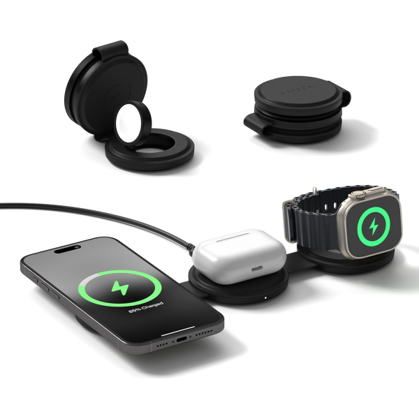 Satechi OntheGo 3 1 Arada Kablosuz arj Cihaz-Black