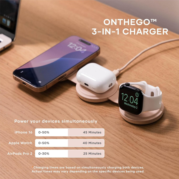 Satechi OntheGo 3 1 Arada Kablosuz arj Cihaz-Rose