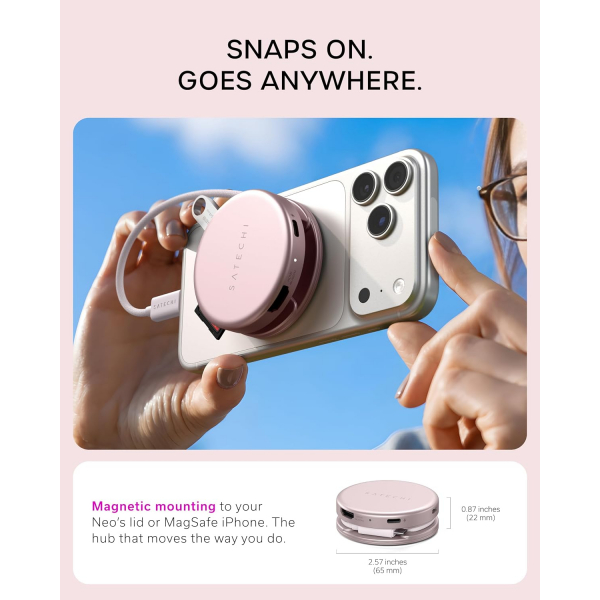 Satechi OntheGo 5 in-1 USB-C Multiport Adapt�r -Blush