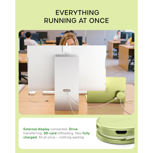 Satechi OntheGo 5 in-1 USB-C Multiport Adapt�r -Citrus