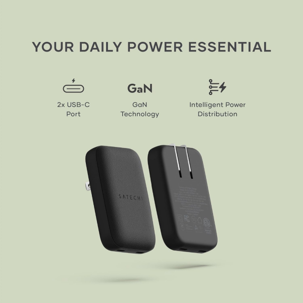 Satechi OntheGo 67W �nce GaN Duvar �arj Cihaz�-Black