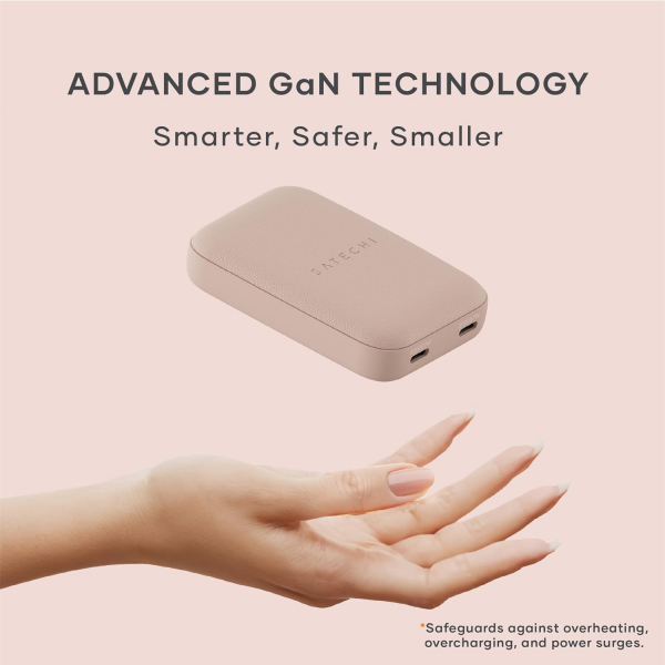 Satechi OntheGo 67W �nce GaN Duvar �arj Cihaz�-Desert Rose