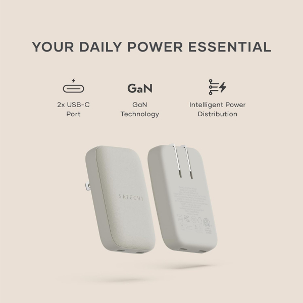 Satechi OntheGo 67W �nce GaN Duvar �arj Cihaz�-Sand