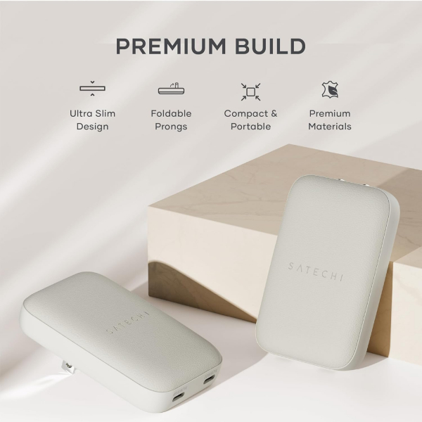 Satechi OntheGo 67W �nce GaN Duvar �arj Cihaz�-Sand