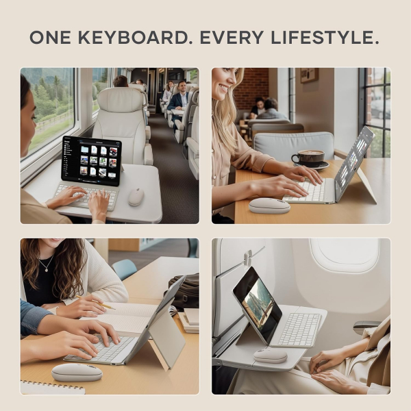 Satechi OntheGo Bluetooth Klavye-Sand