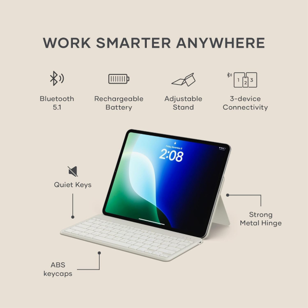 Satechi OntheGo Bluetooth Klavye-Sand