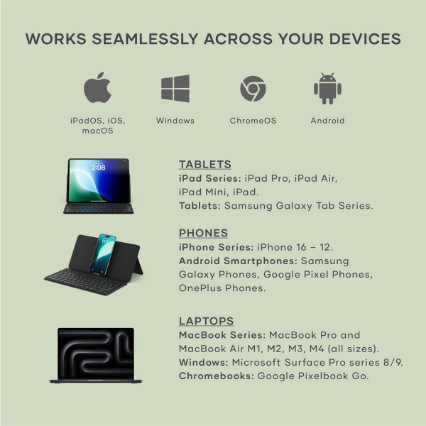 Satechi OntheGo Bluetooth Klavye-Black