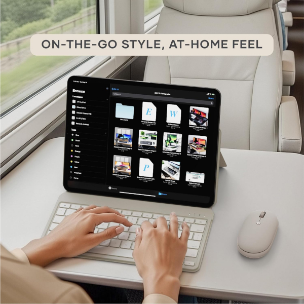 Satechi OntheGo Bluetooth Mouse-Sand