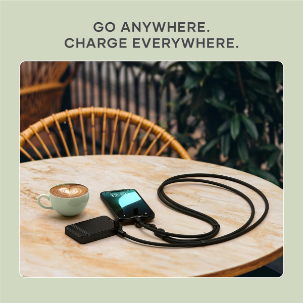 Satechi OntheGo USB-C Boyun Asks-Black 