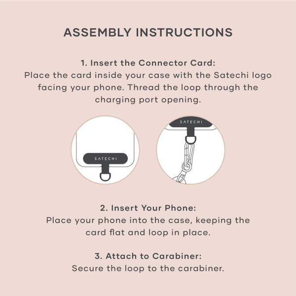 Satechi OntheGo USB-C Boyun Asks-Desert Rose