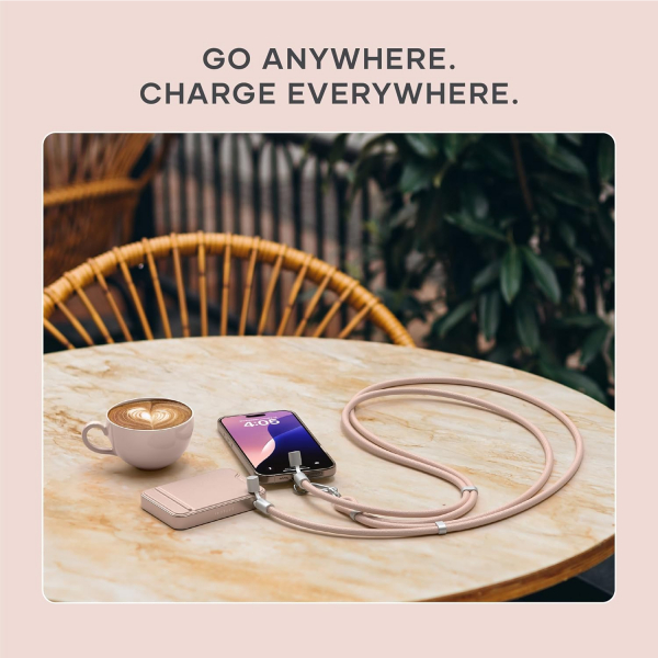Satechi OntheGo USB-C Boyun Asks-Desert Rose