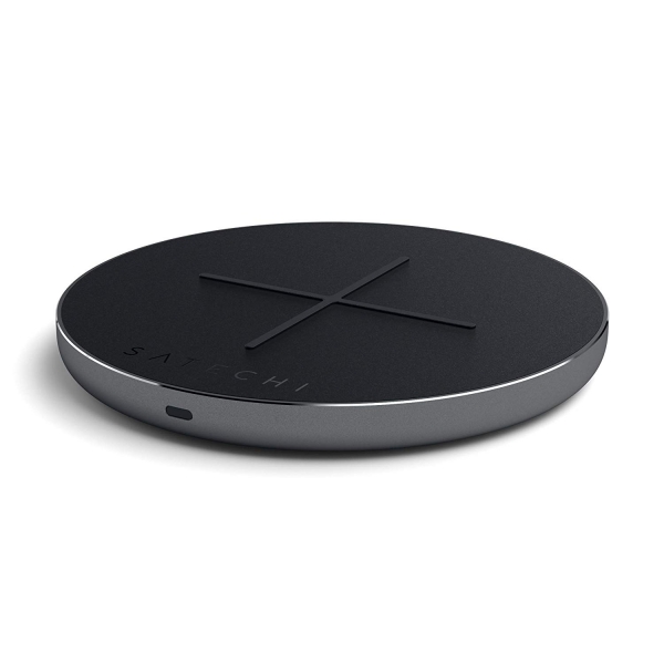 Satechi Qi-Sertifikal Alminyum Type C PD / QC Kablosuz arj Cihaz-Space Gray