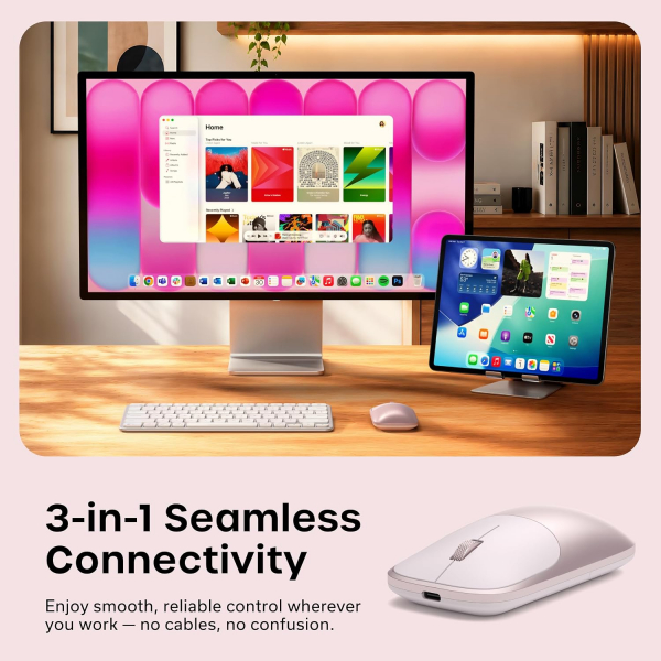 Satechi Slim EX Kablosuz Mouse-Blush