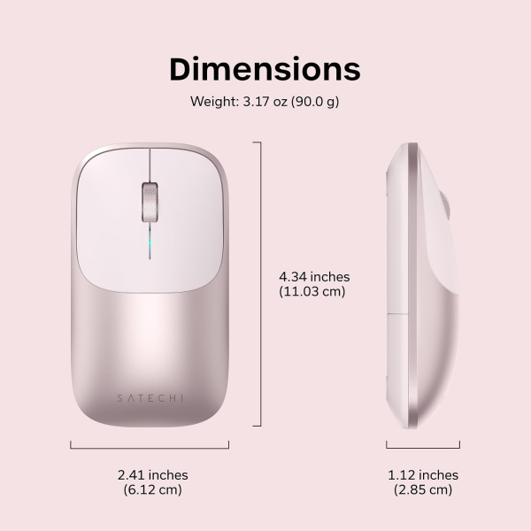 Satechi Slim EX Kablosuz Mouse-Blush