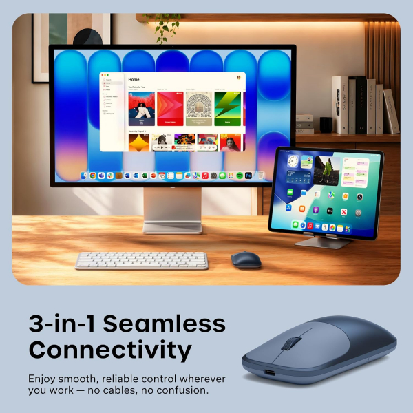Satechi Slim EX Kablosuz Mouse-Indigo