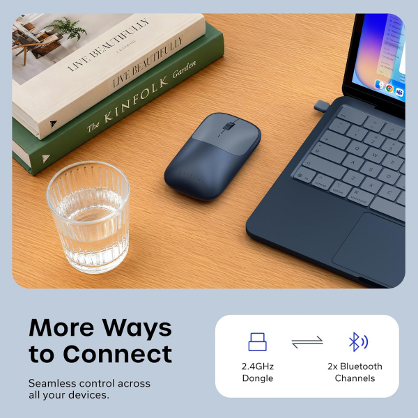 Satechi Slim EX Kablosuz Mouse-Indigo