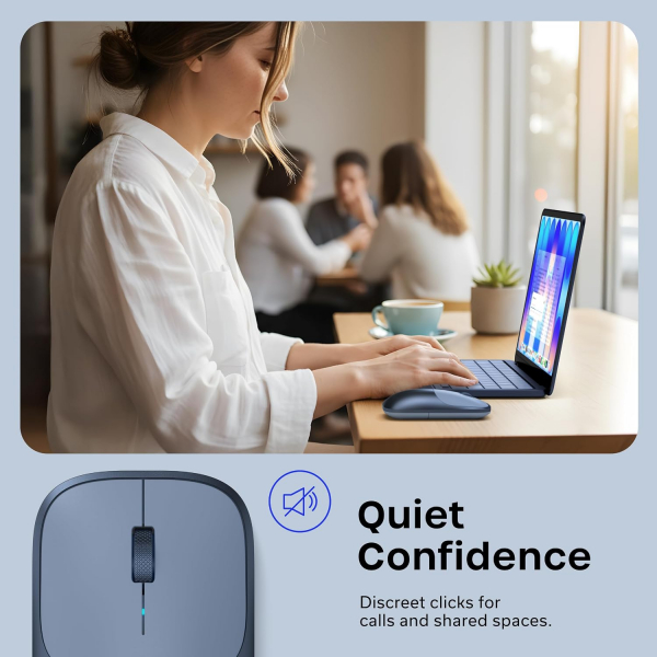 Satechi Slim EX Kablosuz Mouse-Indigo