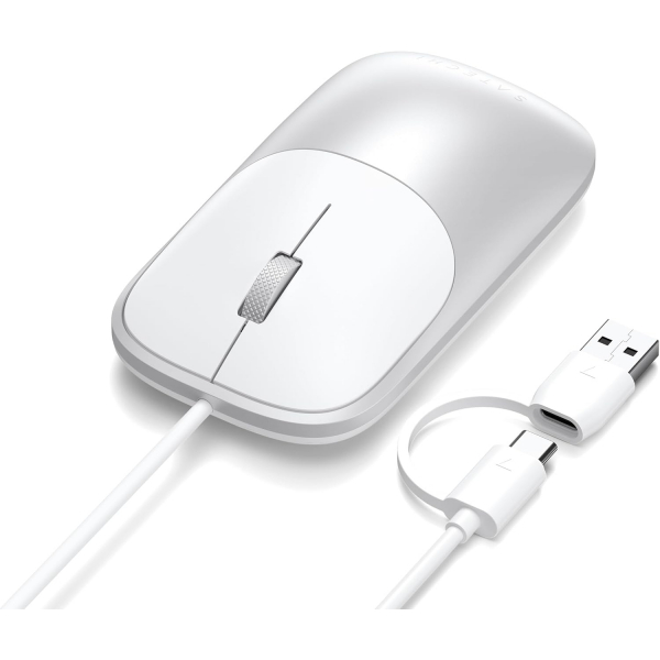 Satechi Slim LX Kablolu USB-C Mouse-Silver