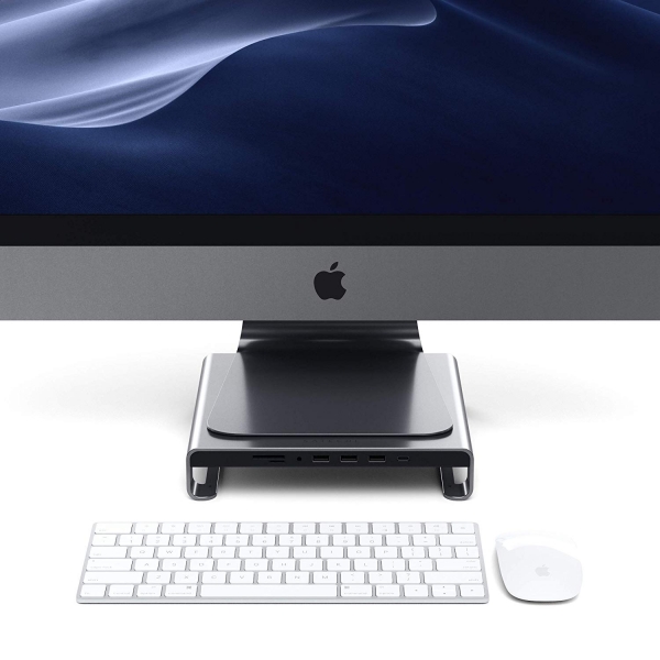 Satechi iMac Type-C Alminyum Monitr Stand Hub-Space Gray