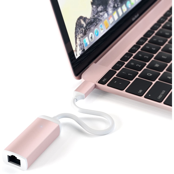 Satechi Type-C Ethernet Adaptr (Rose Gold)