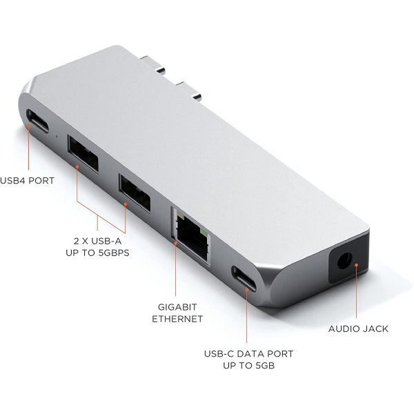 Satechi Type-C Pro Hub Mini Adaptr (Silver)