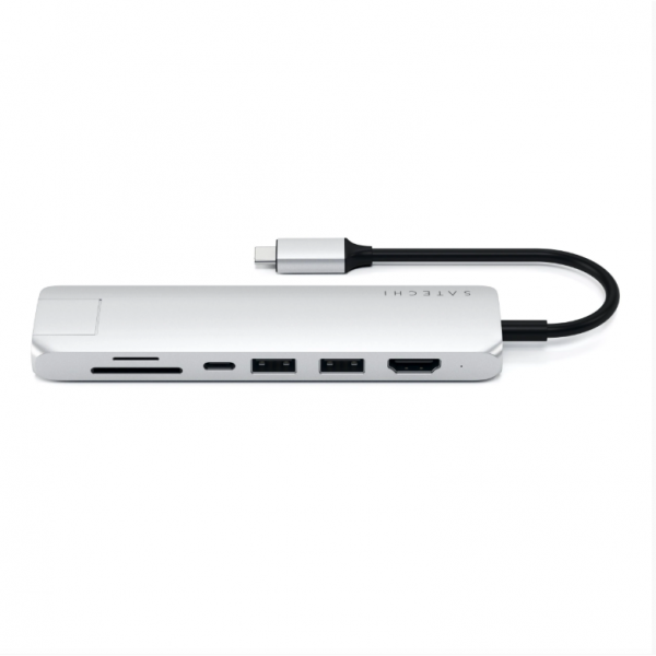 Satechi 7 Balantl USB C Alminyum Hub Adaptr (Silver)