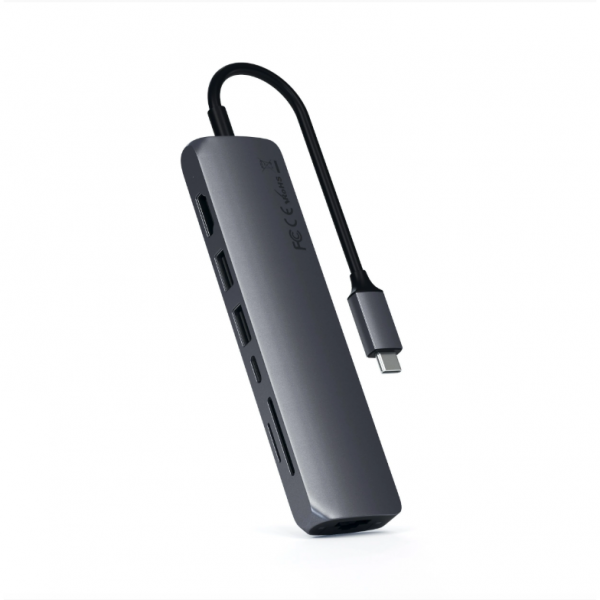 Satechi 7 Balantl USB C Alminyum Hub Adaptr (Space Gray)