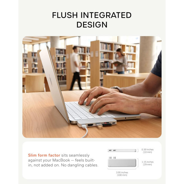 Satechi USB-C Snap Hub-Silver