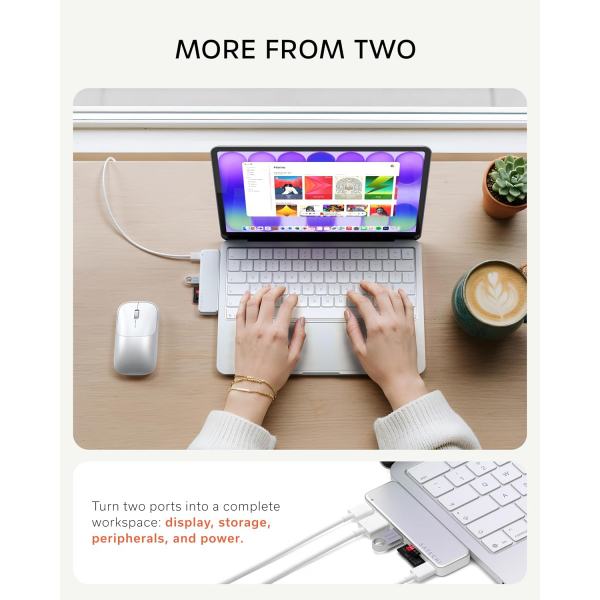 Satechi USB-C Snap Hub-Silver