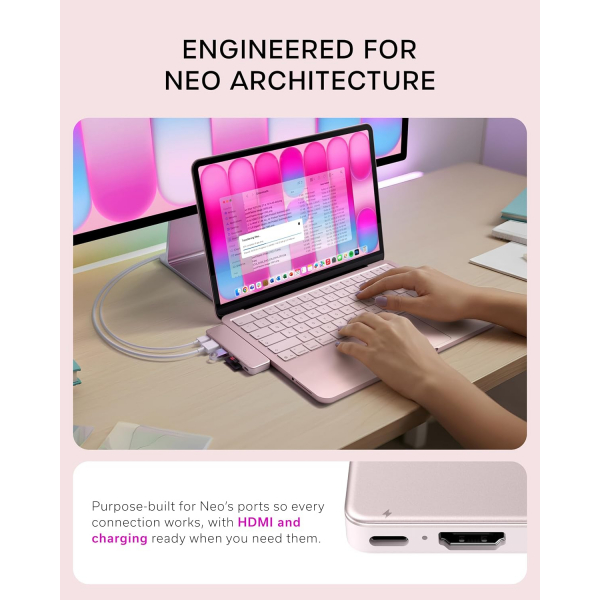 Satechi USB-C Snap Hub-Blush