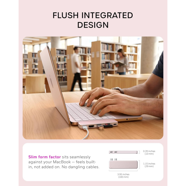Satechi USB-C Snap Hub-Blush
