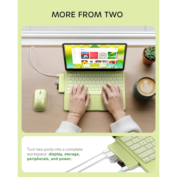 Satechi USB-C Snap Hub-Citrus