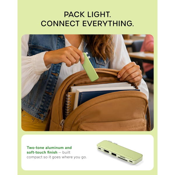 Satechi USB-C Snap Hub-Citrus