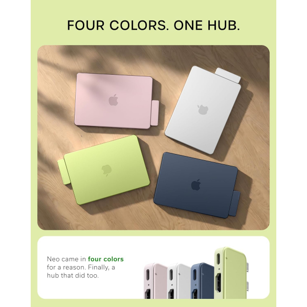 Satechi USB-C Snap Hub-Citrus