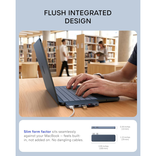Satechi USB-C Snap Hub-Indigo