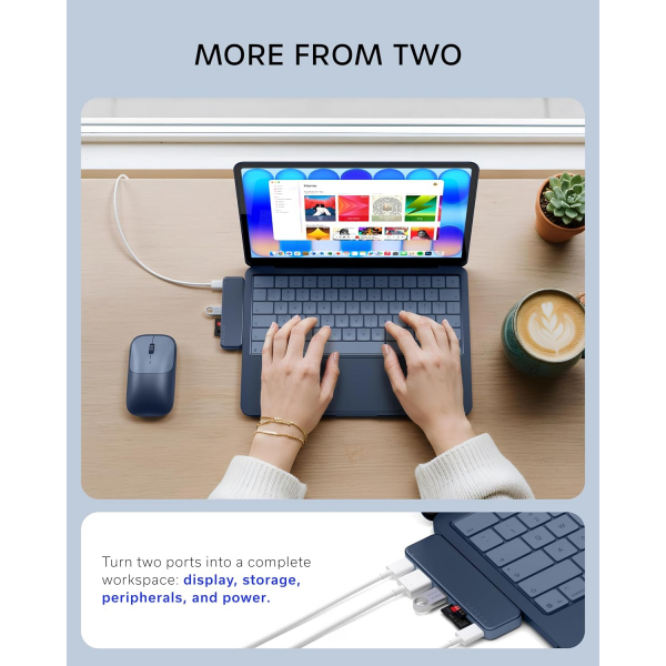 Satechi USB-C Snap Hub-Indigo