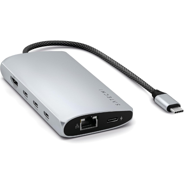 Satechi V3 USB-C Multiport Adaptr-Silver 