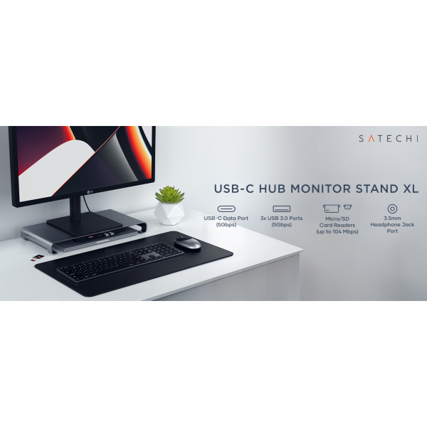 Satechi USB C Hub Monitr Stand