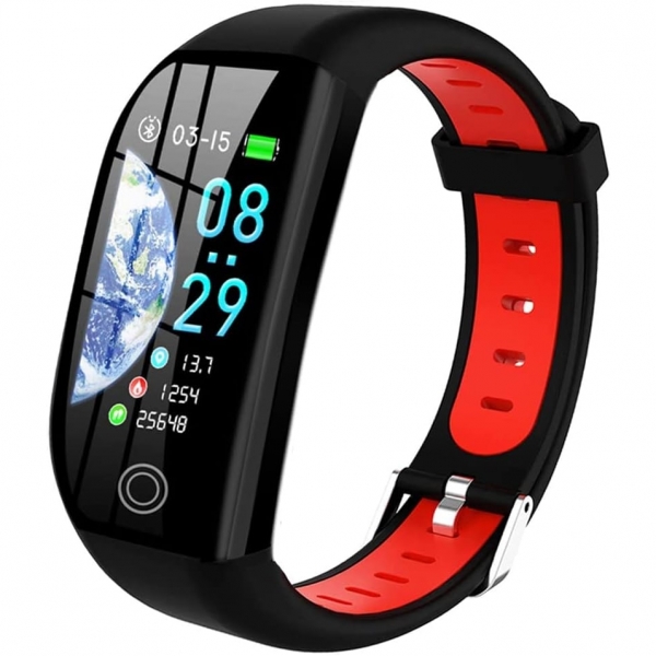 PUZESHUN Fitness Tracker Akll Saat -Red