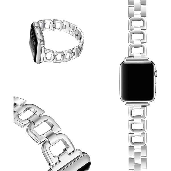 Secbolt Apple Watch 7 Bling elik Kay (41mm)-Silver