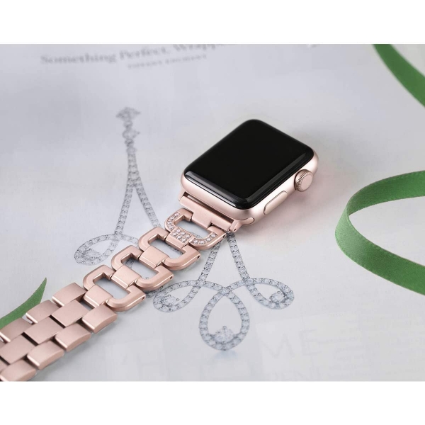 Secbolt Apple Watch 7 Bling elik Kay (41mm)-Gold