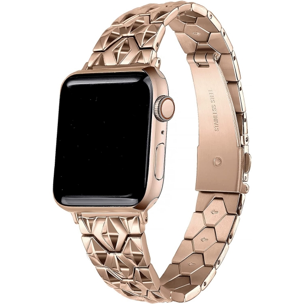 Secbolt Apple Watch 7 Diamond Cut elik Kay (41mm)-Cooper