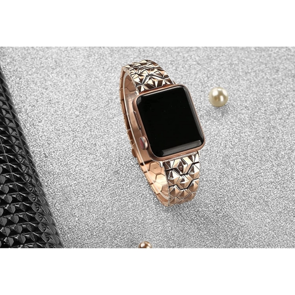 Secbolt Apple Watch 7 Diamond Cut elik Kay (41mm)-Cooper